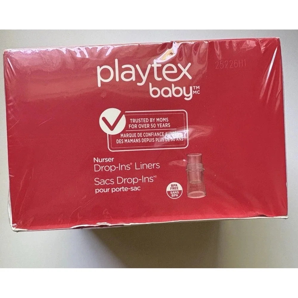 150 Playtex Baby Nurser Drop-Ins LINERS 4oz (NEW AND SEALED)